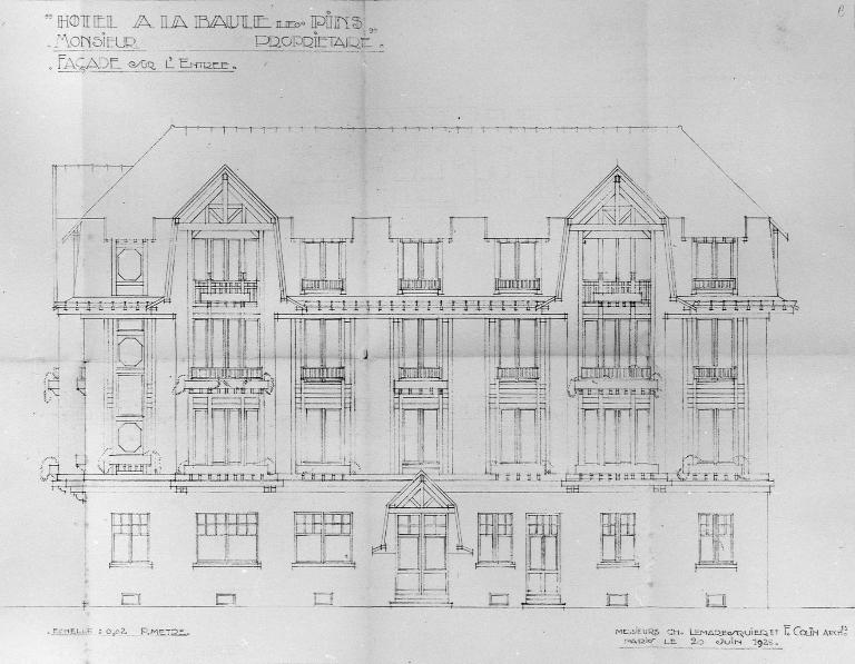 Hôtel de voyageurs des Palmiers actuellement immeuble à logements, 51 avenue Louis-Lajarrige