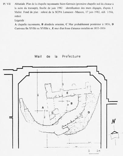 Abbaye de bénédictins puis de mauristes, dite abbaye Saint-Aubin, actuellement hôtel du Département et préfecture de Maine-et-Loire