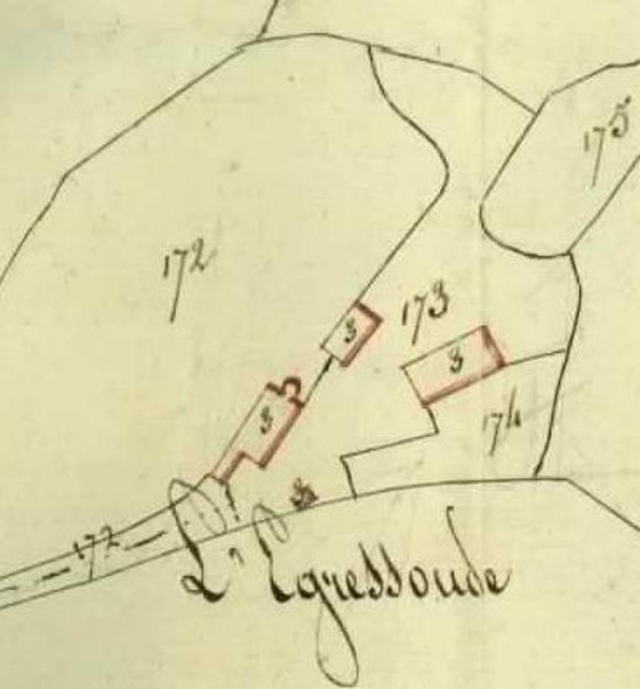 Ferme dite métairie de l'Égressoude (vestiges)
