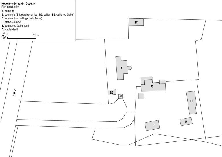 Demeure et ferme de Goyette, actuellement 2 maisons.