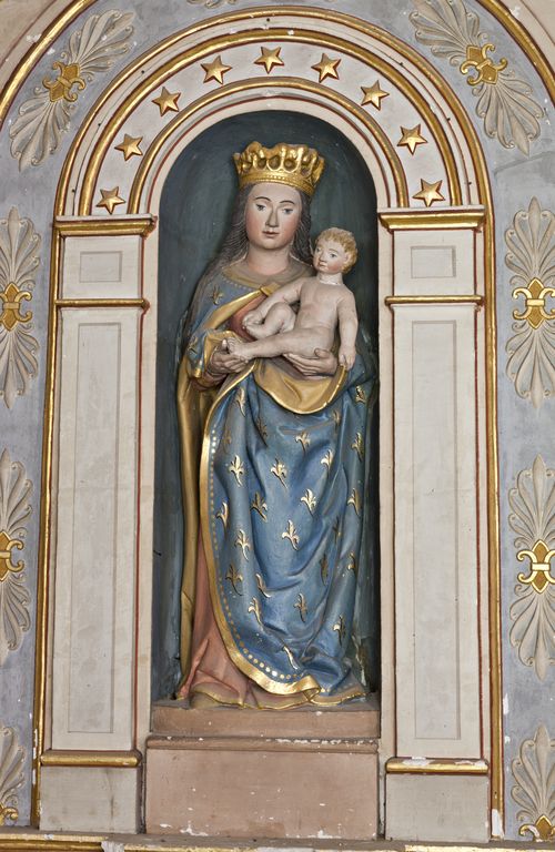 Groupe sculpté : Vierge à l'Enfant