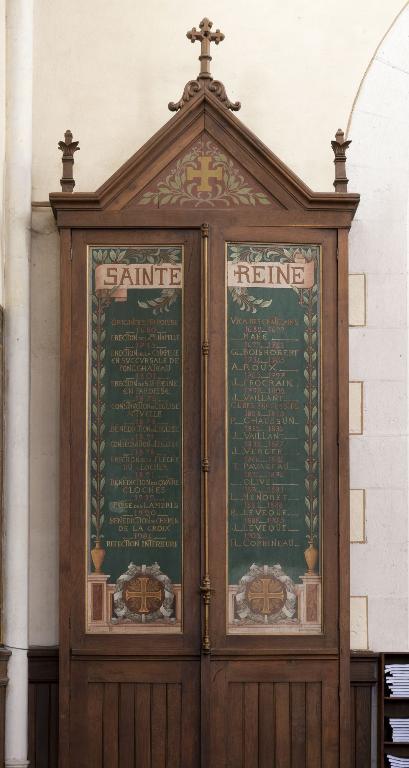 Armoire à bannières, église paroissiale Sainte-Reine de Sainte-Reine-de-Bretagne