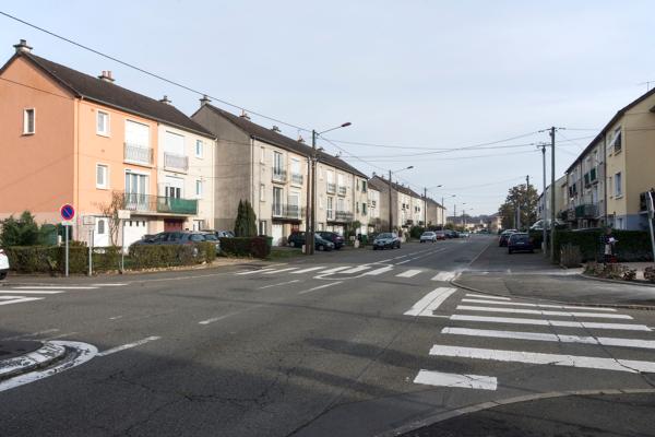 Maisons et immeubles à logements du quartier Sainte-Croix