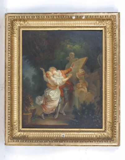 Tableau : serment d'amour - Collection Robert-Glétron, Vaiges