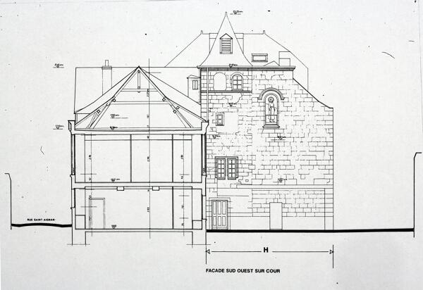 Hôtel, dit maison canoniale Sainte-Croix, 3 à 7 rue Saint-Aignan