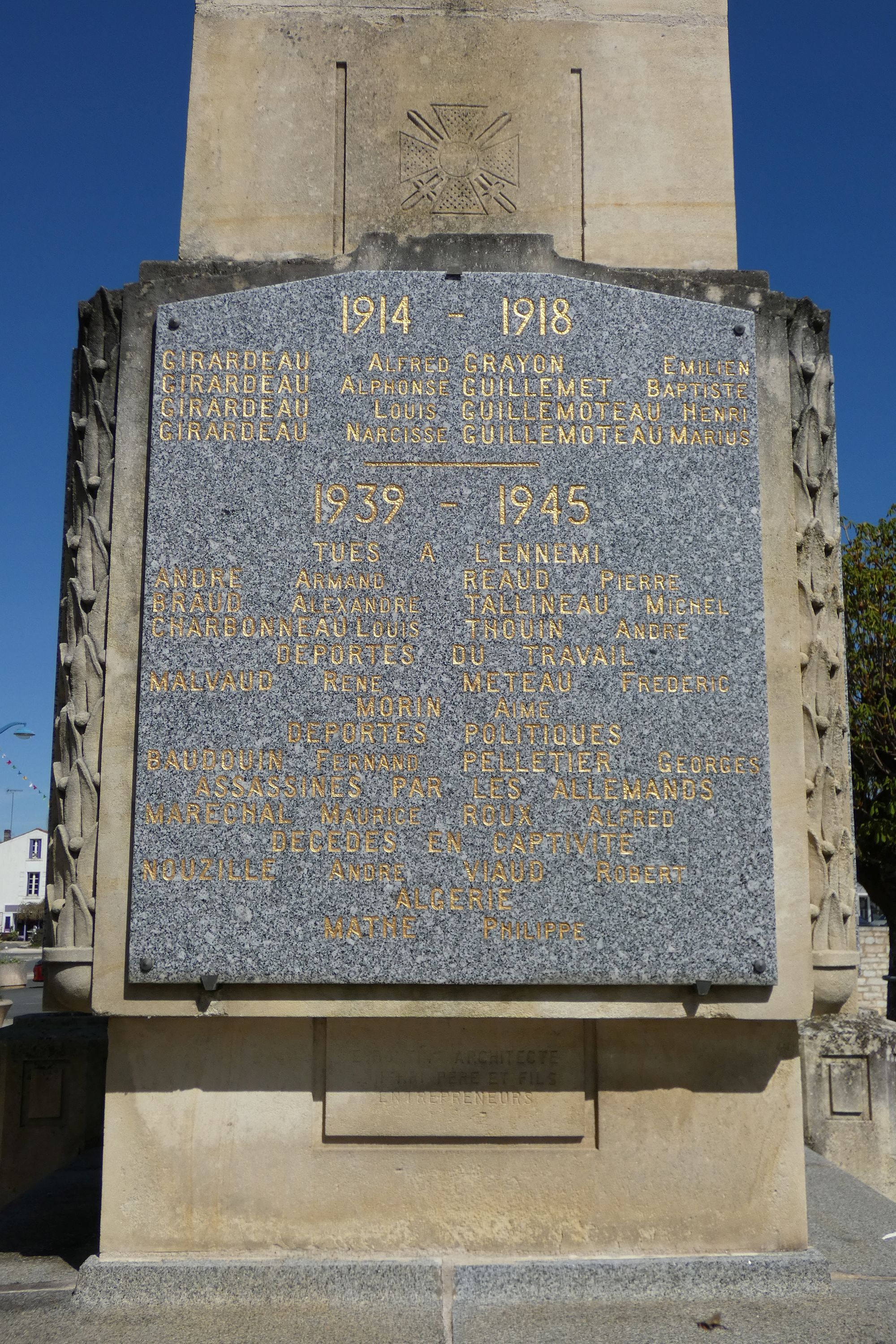 Monument aux morts de Benet