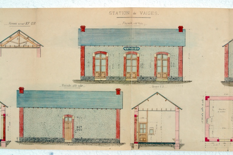 Gare de la compagnie des tramways de la Mayenne, puis maison, 6 rue de l'Ancienne-Gare