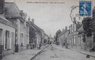 La rue des Touchards (actuellement rue Jean-Jaurès), carte postale du début du XXe siècle.
