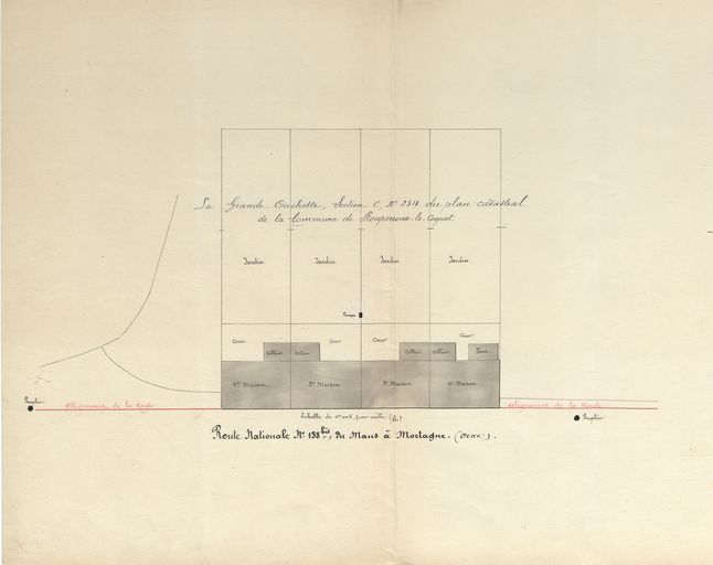 Série de 4 maisons