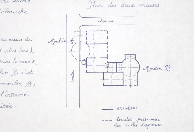 Moulins à vent de Monsieur (ruinés), Chaumont, Montsoreau