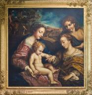Tableau : mariage mystique de sainte Catherine - Collection Robert-Glétron
