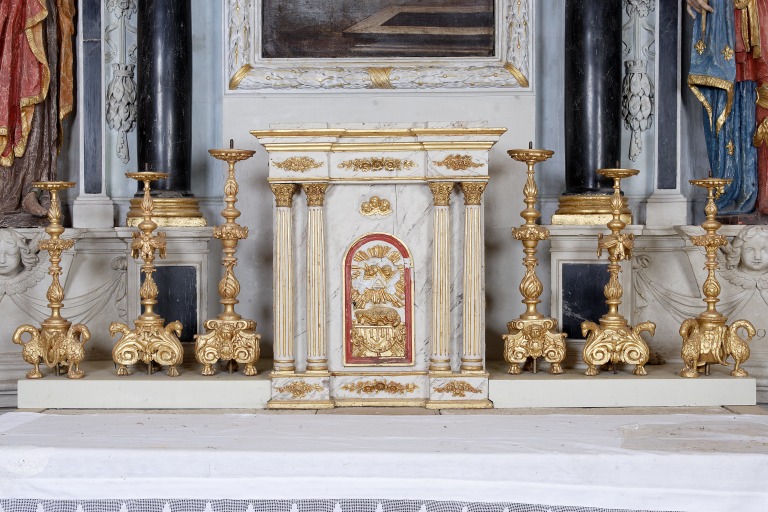 Ensemble de 6 chandeliers - Église paroissiale et prieurale Notre-Dame, Saulges