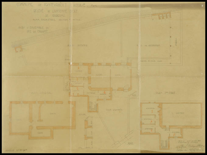 Maison du Sénéchal, puis hôtel de la Boule-d'Or, puis école, puis maison, 6 place des Blatiers, Fontevraud-l'Abbaye