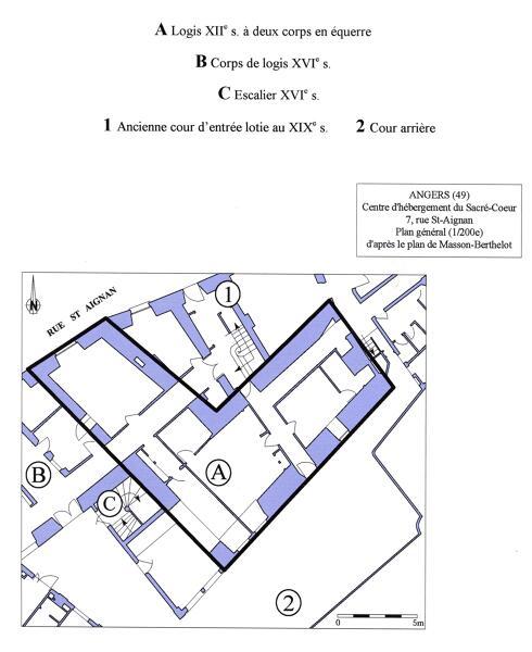 Hôtel, dit maison canoniale Sainte-Croix, 3 à 7 rue Saint-Aignan