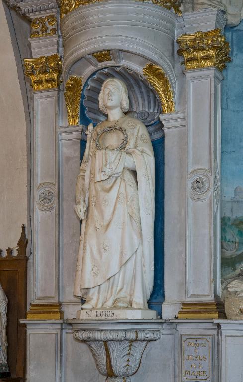 Statue : saint Louis - Église paroissiale Notre-Dame-de-l'Assomption, La Rouaudière
