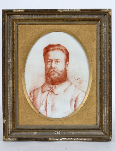 Dessin : portrait de Monsieur Robert - Collection Robert-Glétron