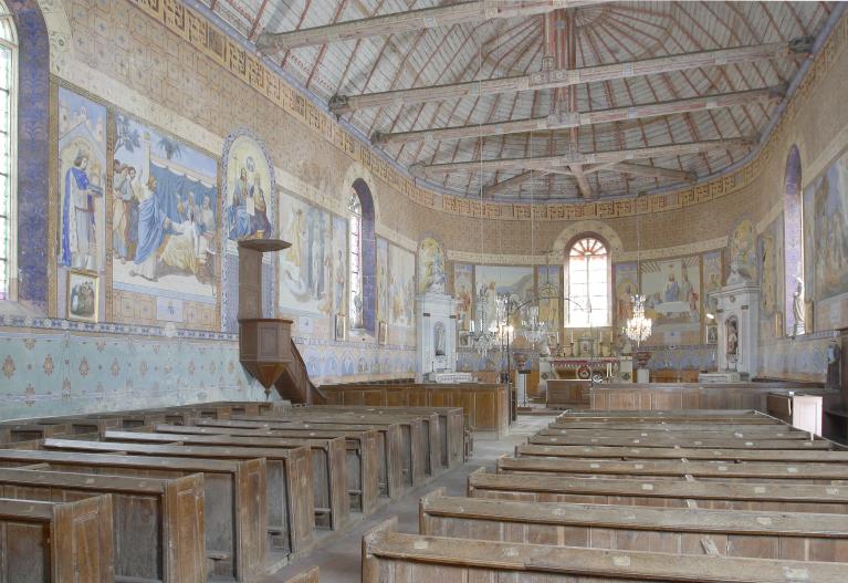 Ensemble des décors peints de l'église paroissiale Saint-Maurice de Conflans-sur-Anille