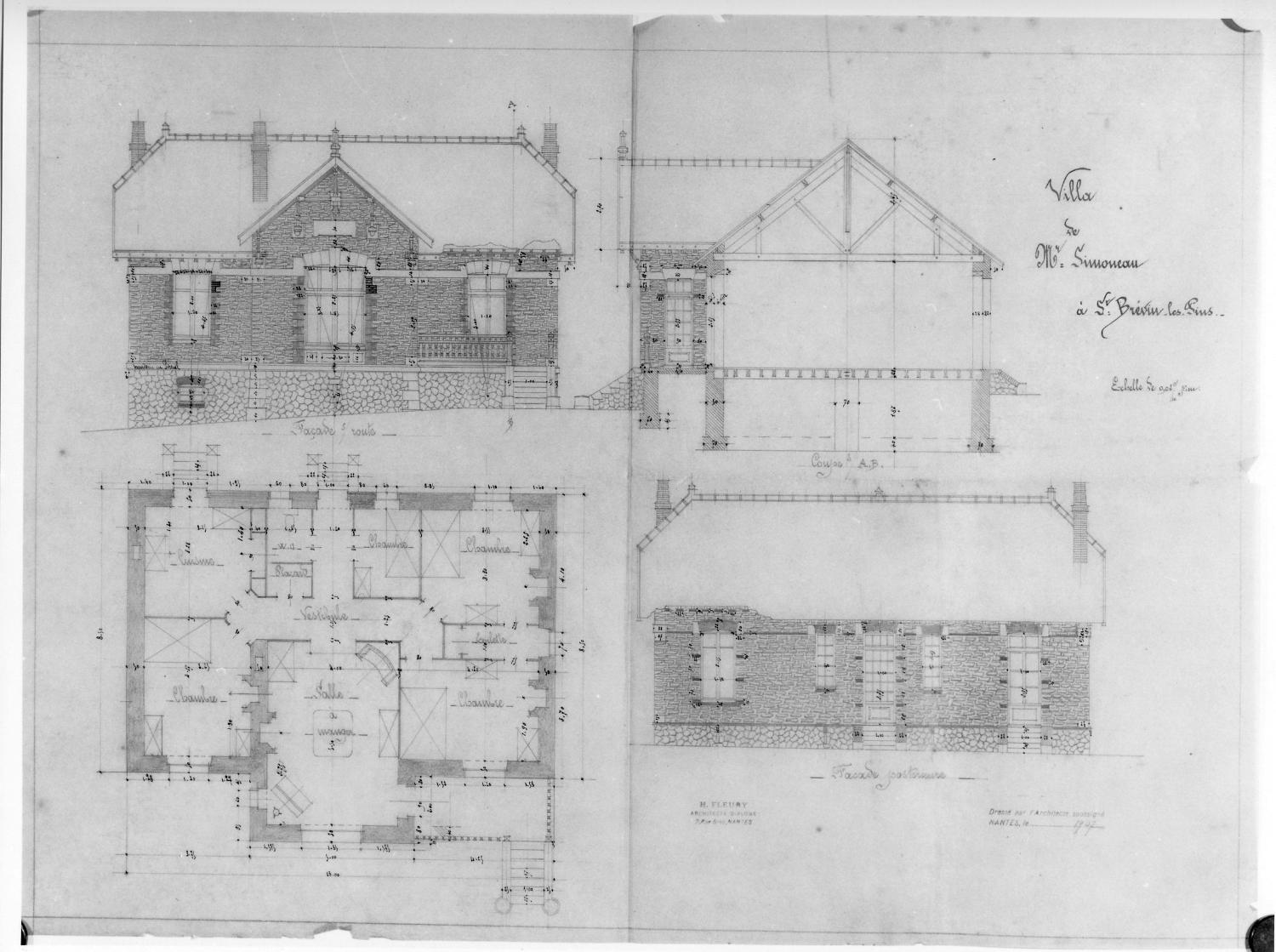 Maison de villégiature balnéaire dite les Fauvettes, 225 avenue de Mindin