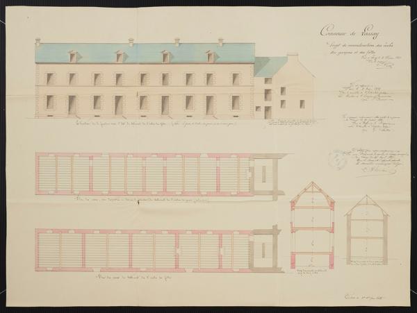 Couvent de bénédictines Notre-Dame-de-Grâce de Montaigu, actuellement école, médiathèque et maison