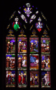 Verrière de la vie de saint François d'Assise