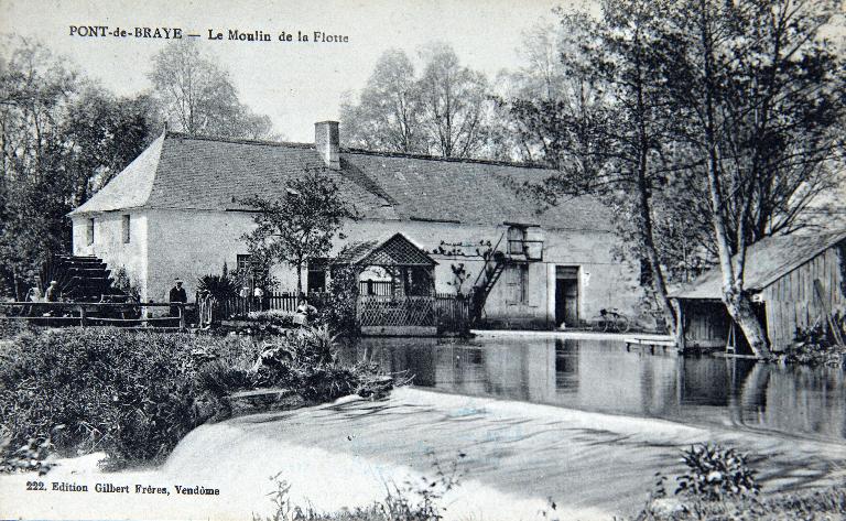 Moulin à blé, puis scierie, actuellement maison, la Flotte