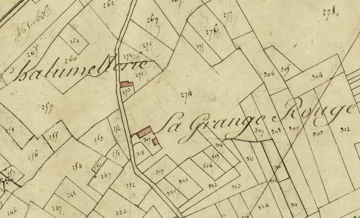 Ferme, actuellement maison, la Grange Rouge