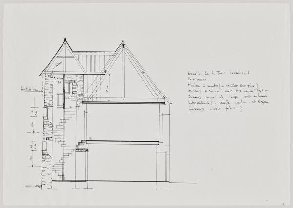 Manoir (?), ferme, actuellement maison, la Haute-Roche