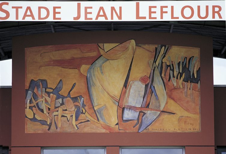 Peinture monumentale du Stade Jean Leflour à Blain