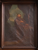 Tableau : Saint François en méditation