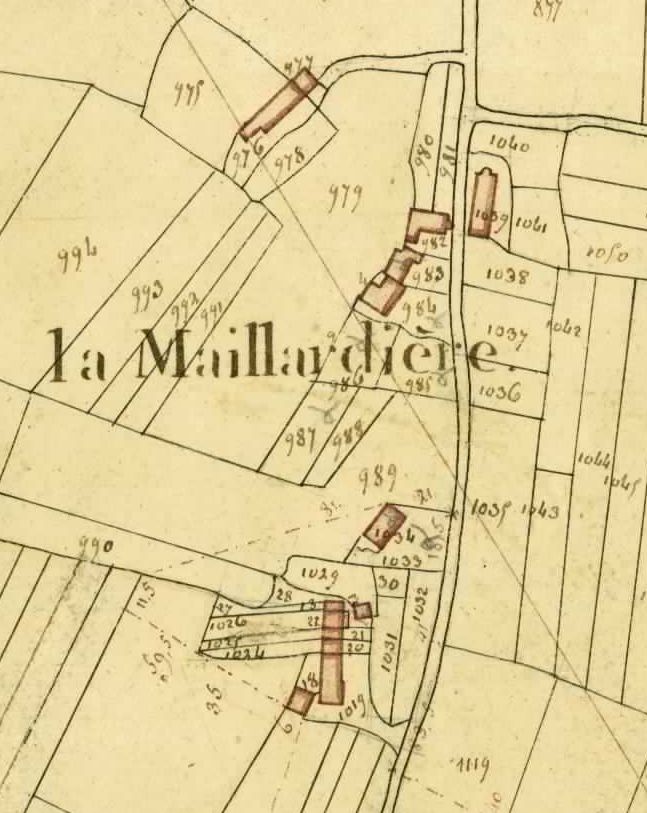 Ferme de la Maillardière, actuellement maison