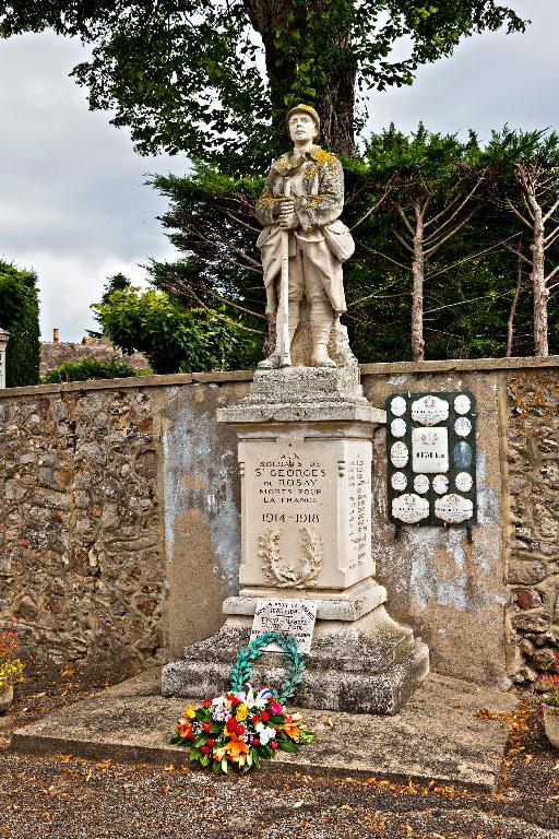 Monuments aux morts de la guerre de 1914-1918 de de commune de Saint-Georges-du-Rosay.