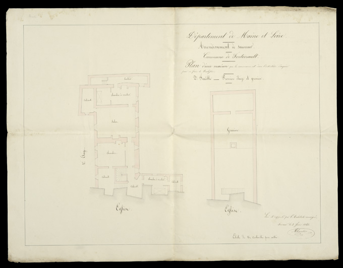 Presbytère, puis maison, 1 place Saint-Michel, Fontevraud-l'Abbaye