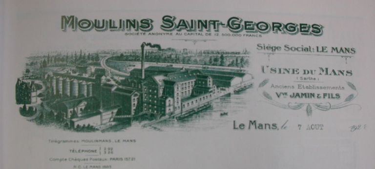 Moulin à blé, puis minoterie, puis entrepôt industriel - les Moulins de Saint-Georges (détruit)