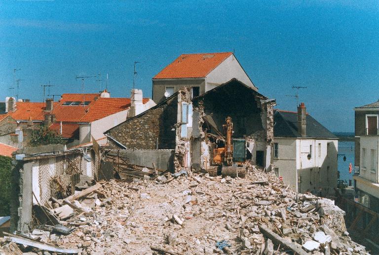 Immeubles à logements, hôtel de voyageurs, maisons (détruits), 4 à 10 rue Pasteur, Paimbœuf