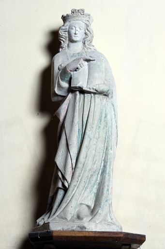 Statue : sainte - Église paroissiale Saint-Louis, Blandouet