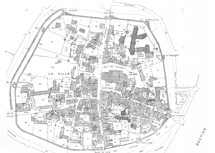 Évolution urbaine et historique de Guérande