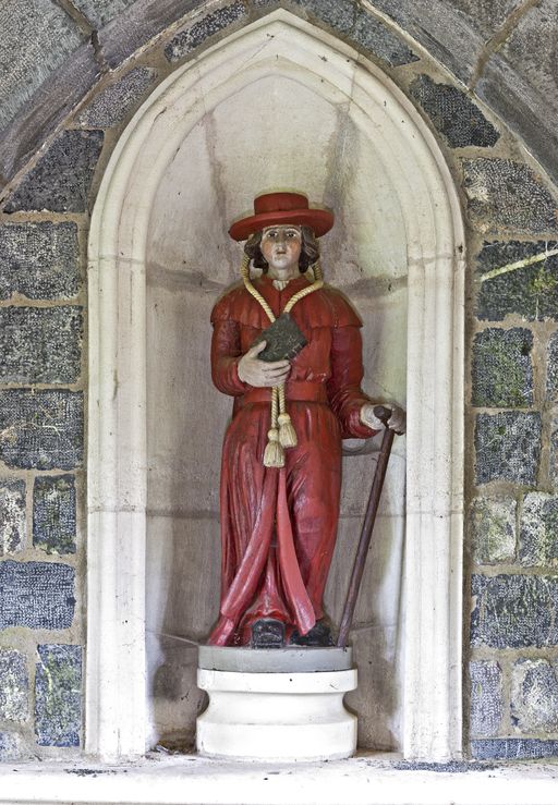 Statue : saint Céneré - Chapelle, dite ermitage Saint-Céneré, Montguyon, Saulges