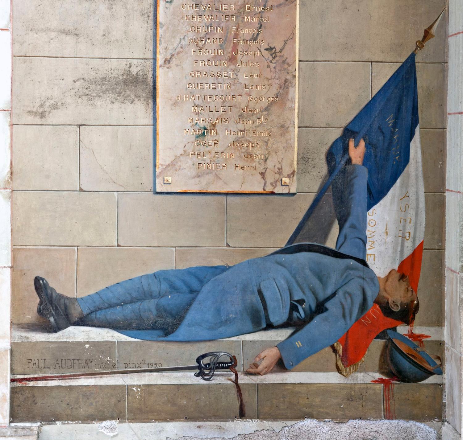 Les monuments aux morts peints des paroisses des Pays de la Loire