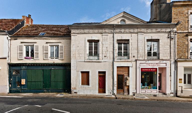 Le quartier de la place d'Armes et de la rue Saint-Nicolas, site de l'ancien château-fort de Bonnétable.