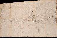 Plan de Fontevraud en 1747.