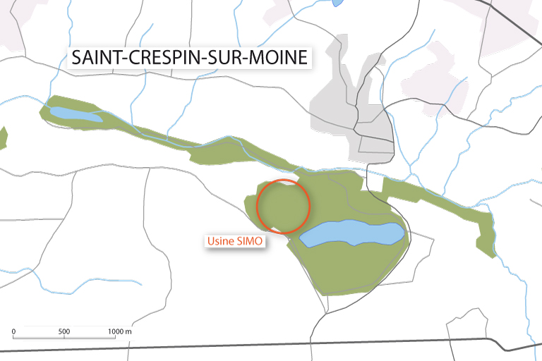 Mine d'uranium de l'Ecarpière, Saint-Crespin-sur-Moine