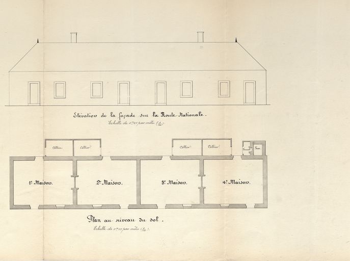 Série de 4 maisons