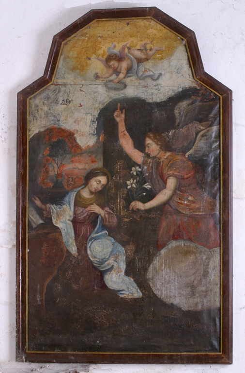 Tableau : Annonciation - Chapelle du prieuré Notre-Dame-de-la-Mancellière, puis église paroissiale Saint-Jean-Baptiste, Saint-Jean-sur-Erve