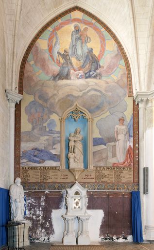 Monument aux morts, église paroissiale Notre-Dame, Le Fresne-sur-Loire