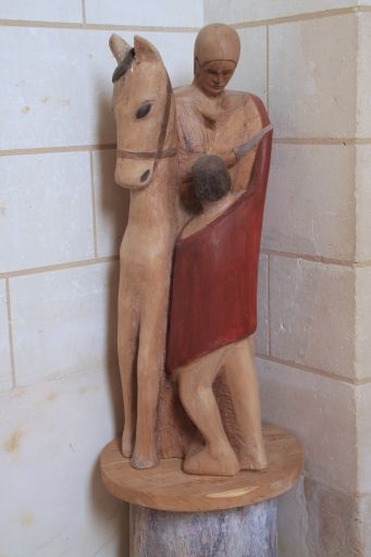 Groupe sculpté : Charité de saint Martin