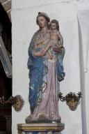Statue : Vierge à l'Enfant, église paroissiale Saint-Martin, Châtillon-sur-Colmont