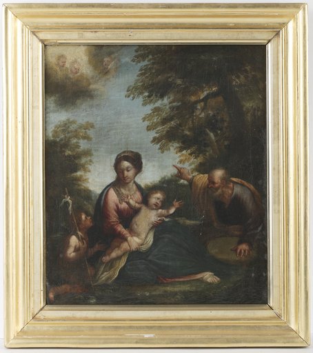 Tableau : La sainte Famille et saint Jean-Baptiste