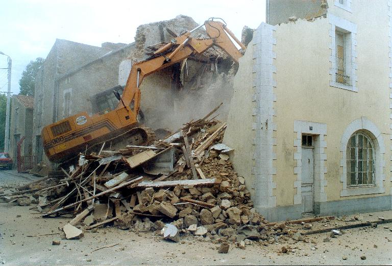 Immeubles à logements, hôtel de voyageurs, maisons (détruits), 4 à 10 rue Pasteur, Paimbœuf