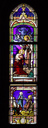 Ensemble des 2 verrières du Baptême du Christ et de saint Étienne