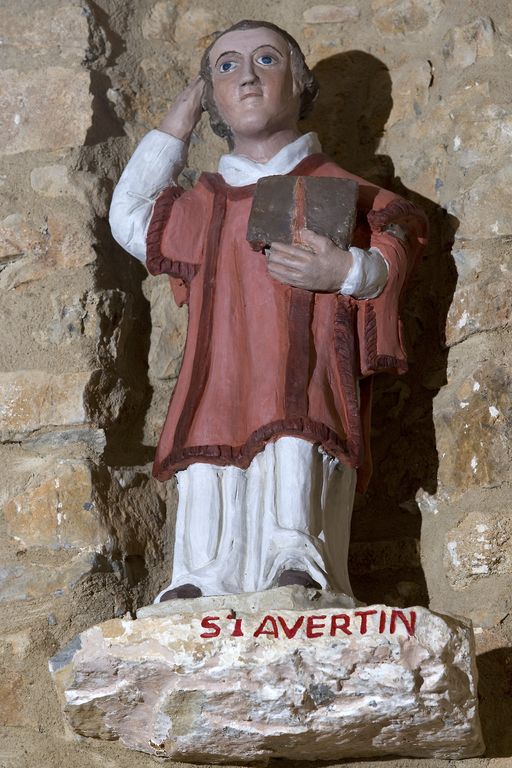 Statue : saint Avertin - Chapelle Saint-Pierre, Saulges